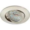 Briloner LED-Einbauleuchte Nickel Matt Schwenkbar