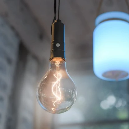 LED-Außen-Pendelleuchte Enni 1-flammig Mit Timer Schwarz 2 LED-Außen-Pendelleuchte Enni 1-flammig Mit Timer Schwarz – Bild 2