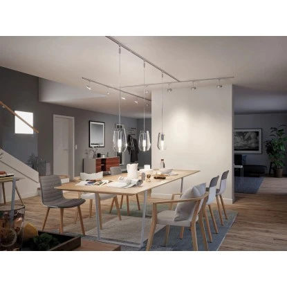 Paulmann URail Basissystem Light&Easy 3,10 M Metall Chrom Matt Max. 1.000 W 2 Paulmann URail Basissystem Light&Easy 3,10 M Metall Chrom Matt Max. 1.000 W – Bild 2