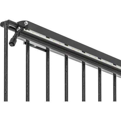 LyghtUp LED-Zaunbeleuchtung Set 3 X LED-Leiste 196 Cm Netzteil CH Anthrazit 3 LyghtUp LED-Zaunbeleuchtung Set 3 X LED-Leiste 196 Cm Netzteil CH Anthrazit – Bild 3