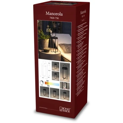 Konstsmide LED-Laterne Manorola Schwarz 39 Cm X 16 Cm X 16 Cm 2 Konstsmide LED-Laterne Manorola Schwarz 39 Cm X 16 Cm X 16 Cm – Bild 2