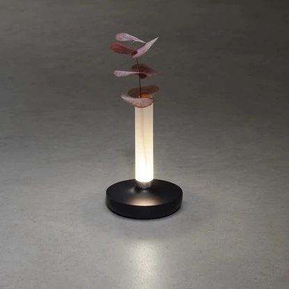 Konstsmide LED-Akku-Vase Biarritz Schwarz ø 13,5 Cm X 20,5 Cm 4 Konstsmide LED-Akku-Vase Biarritz Schwarz ø 13,5 Cm X 20,5 Cm – Bild 4