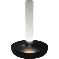 Konstsmide LED-Akku-Vase Biarritz Schwarz ø 13,5 Cm X 20,5 Cm
