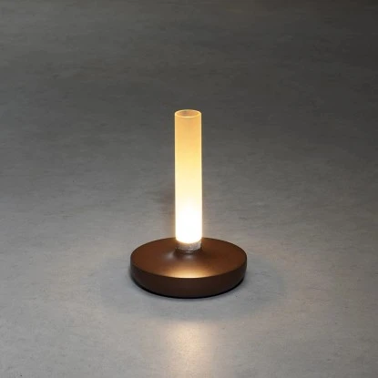 Konstsmide LED-Akku-Vase Biarritz Rostfarben ø 13,5 Cm X 20,5 Cm 5 Konstsmide LED-Akku-Vase Biarritz Rostfarben ø 13,5 Cm X 20,5 Cm – Bild 5