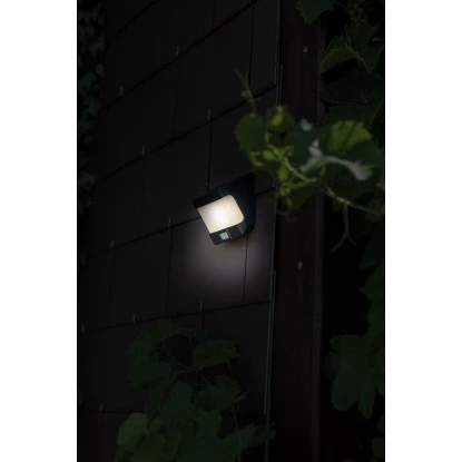 Lutec LED-Solar Wandleuchte Try 1-flammig Mattschwarz 23 Cm X 12,5 Cm X 6,9 Cm 6 Lutec LED-Solar Wandleuchte Try 1-flammig Mattschwarz 23 Cm X 12,5 Cm X 6,9 Cm – Bild 6