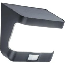 Lutec LED-Solar Wandleuchte Try 1-flammig Mattschwarz 23 Cm X 12,5 Cm X 6,9 Cm