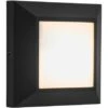 Lutec LED-Außenwandleuchte Helena 1-flammig Schwarz 10,1 Cm X 10,1 Cm X 3,2 Cm