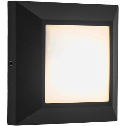 Lutec LED-Außenwandleuchte Helena 1-flammig Schwarz 10,1 Cm X 10,1 Cm X 3,2 Cm 1 Lutec LED-Außenwandleuchte Helena 1-flammig Schwarz 10,1 Cm X 10,1 Cm X 3,2 Cm
