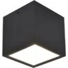 Lutec LED-Außendeckenleuchte Gemini 1-flammig Mattschwarz 8,5 X 8,5 X 8,5 Cm