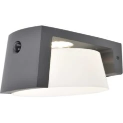 Lutec Solar-LED-Außenleuchte Moon 1-flammig Anthrazit 9,6 Cm X 16 Cm X 21,7 Cm