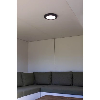 Lutec LED-Außenleuchte Kayah 1-flammig Anthrazit Ø 30,5 Cm X 4 Cm 5 Lutec LED-Außenleuchte Kayah 1-flammig Anthrazit Ø 30,5 Cm X 4 Cm – Bild 5