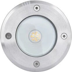 Lutec LED-Bodeneinbauleuchte Cydops 1,5 M Kabel Edelstahl Ø 11 Cm X 5,6 Cm -Heimdekoration Angebote 276973 3746 S 01 1