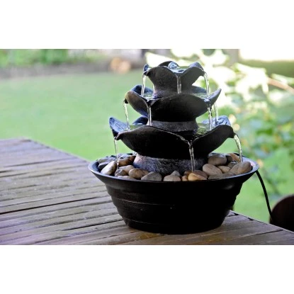 Dobar Design-Zimmerbrunnen Polyresin In Felsen-Optik Mit Deko-Steinen Schwarz 2 Dobar Design-Zimmerbrunnen Polyresin In Felsen-Optik Mit Deko-Steinen Schwarz – Bild 2