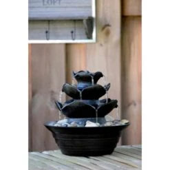 Dobar Design-Zimmerbrunnen Polyresin In Felsen-Optik Mit Deko-Steinen Schwarz 12 Dobar Design-Zimmerbrunnen Polyresin In Felsen-Optik Mit Deko-Steinen Schwarz -Heimdekoration Angebote 303393 4637 6