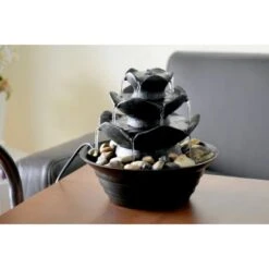 Dobar Design-Zimmerbrunnen Polyresin In Felsen-Optik Mit Deko-Steinen Schwarz 13 Dobar Design-Zimmerbrunnen Polyresin In Felsen-Optik Mit Deko-Steinen Schwarz -Heimdekoration Angebote 303393 4637 7