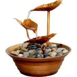 Dobar Design-Zimmerbrunnen Metall Und Kunststoff Mit Deko-Steinen Braun 9 Dobar Design-Zimmerbrunnen Metall Und Kunststoff Mit Deko-Steinen Braun -Heimdekoration Angebote 303396 4637 2