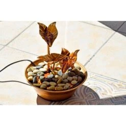 Dobar Design-Zimmerbrunnen Metall Und Kunststoff Mit Deko-Steinen Braun 12 Dobar Design-Zimmerbrunnen Metall Und Kunststoff Mit Deko-Steinen Braun -Heimdekoration Angebote 303396 4637 6