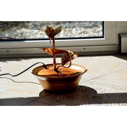 Dobar Design-Zimmerbrunnen Metall Und Kunststoff Mit Deko-Steinen Braun 7 Dobar Design-Zimmerbrunnen Metall Und Kunststoff Mit Deko-Steinen Braun – Bild 7