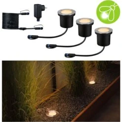 Paulmann LED-Outdoor-Bodeneinbaustrahler Floor Plug & Shine 3 Stk Ø 9,8 Cm -Heimdekoration Angebote 4000870947173 2425 S 03