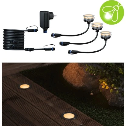 Paulmann LED-Outdoor-Bodeneinbaustrahler Floor Plug & Shine 3 Stk Ø 7 Cm 4 Paulmann LED-Outdoor-Bodeneinbaustrahler Floor Plug & Shine 3 Stk Ø 7 Cm – Bild 4