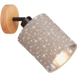 Brilo Spot 1er Stofa Taupe-Holz