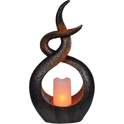 Näve LED-Solar-Dekoleuchte Kerzenflamme Braun 1 Näve LED-Solar-Dekoleuchte Kerzenflamme Braun