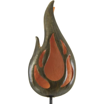 Näve LED-Solar-Erdspieß Flamme Bronze Orange Lichtfarbe Gelb M. Flammeneffekt 7 Näve LED-Solar-Erdspieß Flamme Bronze Orange Lichtfarbe Gelb M. Flammeneffekt – Bild 7