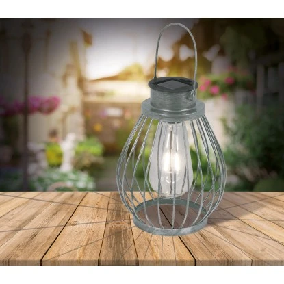 Näve LED-Deko-Solarleuchte IP44 Silber 21,5 Cm 2 Näve LED-Deko-Solarleuchte IP44 Silber 21,5 Cm – Bild 2