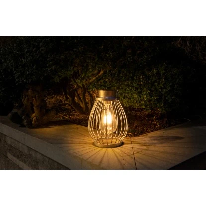 Näve LED-Deko-Solarleuchte IP44 Silber 21,5 Cm 3 Näve LED-Deko-Solarleuchte IP44 Silber 21,5 Cm – Bild 3