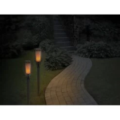 Näve LED-Erdspieß Fackel 3er-Set 58 Cm Grau -Heimdekoration Angebote 4003222880388 3065 03