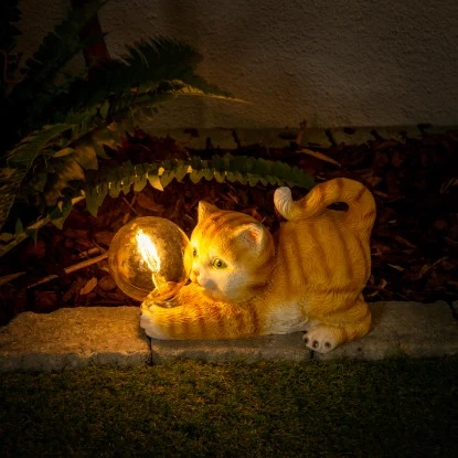 Näve LED-Solarleuchte Outdoor Katze 25 Cm 2 Näve LED-Solarleuchte Outdoor Katze 25 Cm – Bild 2