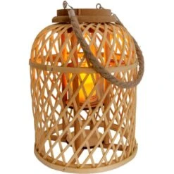 Näve Dekoleuchte Korb Natur Mit Solar-LED-Kerze 29 Cm 9 Näve Dekoleuchte Korb Natur Mit Solar-LED-Kerze 29 Cm -Heimdekoration Angebote 4003222882702 3065 04