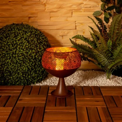 Näve LED-Deko-Solarleuchte Mit Standfuß 25 Cm Mit Flammeneffekt 2 Näve LED-Deko-Solarleuchte Mit Standfuß 25 Cm Mit Flammeneffekt – Bild 2