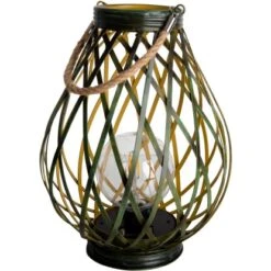 Näve LED-Deko-Solarleuchte 31 Cm Grün Gold Mit Aufhängemöglichkeit