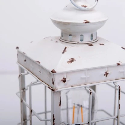 Näve LED-Deko-Solarleuchte Laterne 31,5 Cm Antik Weiß Mit Aufhängemöglichkeit 8 Näve LED-Deko-Solarleuchte Laterne 31,5 Cm Antik Weiß Mit Aufhängemöglichkeit – Bild 8