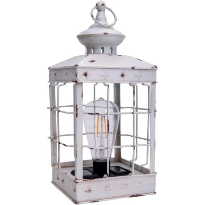 Näve LED-Deko-Solarleuchte Laterne 31,5 Cm Antik Weiß Mit Aufhängemöglichkeit 1 Näve LED-Deko-Solarleuchte Laterne 31,5 Cm Antik Weiß Mit Aufhängemöglichkeit
