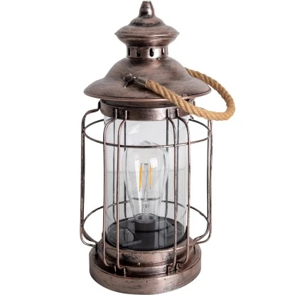 Näve LED-Deko-Solarleuchte Laterne 35 Cm Kupfer Mit Aufhängemöglichkeit 1 Näve LED-Deko-Solarleuchte Laterne 35 Cm Kupfer Mit Aufhängemöglichkeit