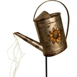 Näve LED-Solar-Erdspieß Gießkanne 110 Cm Verzinkt -Heimdekoration Angebote 4003222884690 3065 CU 7