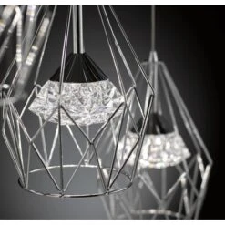 Wofi LED Pendelleuchte Chrom Dimmbar -Heimdekoration Angebote 4003474398921 2858 1