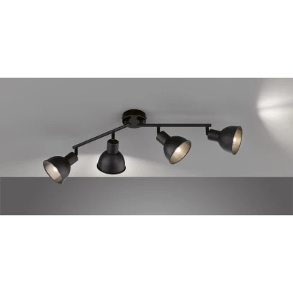 Fischer & Honsel Deckenleuchte Speedy 4-flammig Schwarz 60 X 11,6 Cm 4 Fischer & Honsel Deckenleuchte Speedy 4-flammig Schwarz 60 X 11,6 Cm – Bild 4