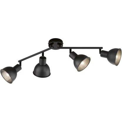 Fischer & Honsel Deckenleuchte Speedy 4-flammig Schwarz 60 X 11,6 Cm 1 Fischer & Honsel Deckenleuchte Speedy 4-flammig Schwarz 60 X 11,6 Cm
