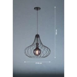 Fischer & Honsel Pendelleuchte Perle 1-flammig Schwarz -Heimdekoration Angebote 4003694607018 1546 VM 09