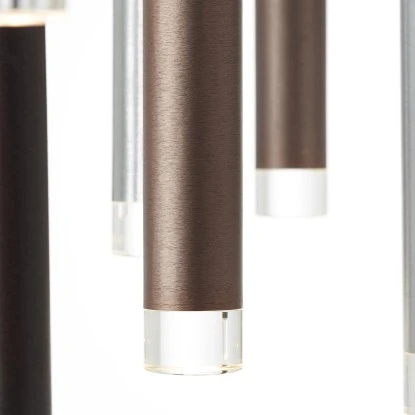 Brilliant Pendelleuchte Cembalo 16-flammig Aluminium Und Schwarz Und Braun 9 Brilliant Pendelleuchte Cembalo 16-flammig Aluminium Und Schwarz Und Braun – Bild 9