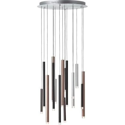 Brilliant Pendelleuchte Cembalo 16-flammig Aluminium Und Schwarz Und Braun 11 Brilliant Pendelleuchte Cembalo 16-flammig Aluminium Und Schwarz Und Braun – Bild 11