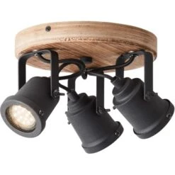 Brilliant Spotrondell Inge 3-flammig Holz Dunkel Und Schwarz 14 Brilliant Spotrondell Inge 3-flammig Holz Dunkel Und Schwarz -Heimdekoration Angebote 4004353374982 4731 CU 06