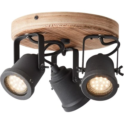 Brilliant Spotrondell Inge 3-flammig Holz Dunkel Und Schwarz 8 Brilliant Spotrondell Inge 3-flammig Holz Dunkel Und Schwarz – Bild 8