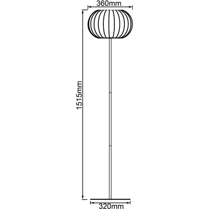 Brilliant Standleuchte Silemia 1-flammig Schwarz Matt 7 Brilliant Standleuchte Silemia 1-flammig Schwarz Matt – Bild 7