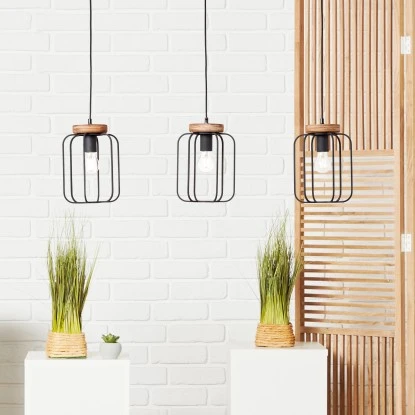 Brilliant Pendelleuchte Tosh Balken 3-flammig Holz Und Schwarz Korund 1 Brilliant Pendelleuchte Tosh Balken 3-flammig Holz Und Schwarz Korund