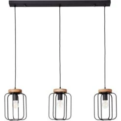 Brilliant Pendelleuchte Tosh Balken 3-flammig Holz Und Schwarz Korund 16 Brilliant Pendelleuchte Tosh Balken 3-flammig Holz Und Schwarz Korund -Heimdekoration Angebote 4004353395352 4731 CU 06