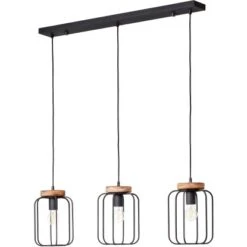 Brilliant Pendelleuchte Tosh Balken 3-flammig Holz Und Schwarz Korund 18 Brilliant Pendelleuchte Tosh Balken 3-flammig Holz Und Schwarz Korund -Heimdekoration Angebote 4004353395352 4731 CU 08